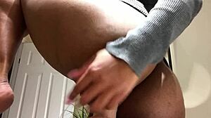Rough anal sex with mochalamulata's big dick and deep anal toys