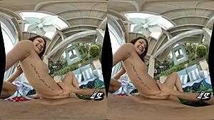 Virtuaalinen seksi Adriia Raen kanssa ja hänen karkea pillunsa HD-videossa
