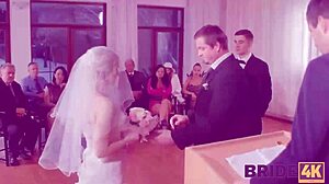 Groom watches as his bride cheats with stranger in public