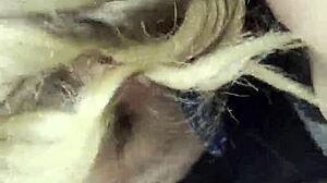 Amatör sarışın ağzını spermlerle dolduruyor