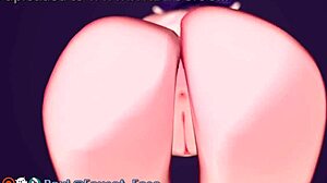 Japonaise hentai non censuré: Ninomae Ina et son gros cul dominent en 3D