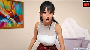 Interactive Asian girl's POV in Lust Academy season 2 episode 61